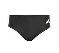(S, Black/White) Adidas Mens 3S 3 Stripes Swimming Swim Briefs