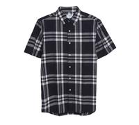 (S, Black/White) Farah Mens Bold Check Cotton Shirt