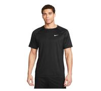 (S, Black/White) Nike Mens Dri-FIT Short-Sleeved Fitness T-Shirt