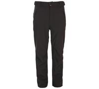 Trespass Men's Softshell Trousers Hemic - Waterproof, Articulated Knee Darts, Side Waist Adjusters, 4 Zip Pockets, Woven, 94% Polyester / 6% Elastane Black