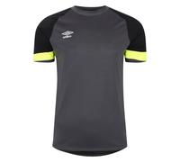 (S, Black/Yellow) Umbro Mens Short-Sleeved Goalkeeper Jersey