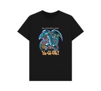 (S, Black) Yu-Gi-Oh! Blue Eyes White Dragon Black T-Shirt