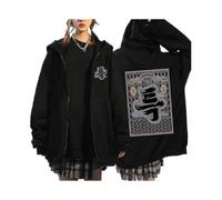 (S, Black14) Stray Kids Hoodies Skzoo Print Jackets Skz Hooded Jacket Korean Kpop Concert Coat Stray Kids Sweatshirt Y2k Men Women-Yvan