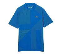 Lacoste Mens Geometric Pattern Ultra Dry Polo Shirt - Blue - S - Blue - 85% Polyester/15% Polyamide