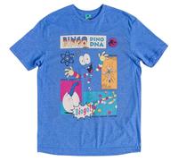 (S, Blue Marl) Jurassic Park Unisex Adult Mr DNA Back Print T-Shirt