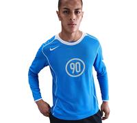(S, Blue/White) Nike Unisex Adult Total 90 Dri-FIT Long-Sleeved Jersey
