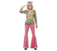 (S, Blue/Yellow) Smiffys Womens/Ladies Carnival Jacket
