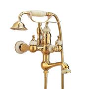 s Brass & Jade Shower Set, Ele Bathroom Faucet & Shower System for Bathtubs, Premium Quali Rainfall Showerhead, Modern Bathroom Accessories