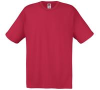 Fruit of the Loom Mens Screen Stars Original Full Cut Short Sleeve T-Shirt (S) (Brick Red)