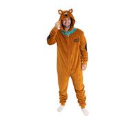 (S, Brown) Scooby Doo Unisex Adult Character Jumpsuit