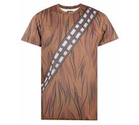 (S, Brown) Star Wars Mens Chewbacca Cosplay T-Shirt