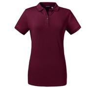 Russell Athletic Womens/Ladies Tailored Stretch Polo (Burgundy) - Size Small