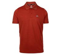 Trespass Mens Mckay Active Polo Shirt - Burnt Sienna Marl - Burnt Sienna Marl - S - 100% Polyester