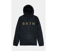 S Burton Mens Crown Weatherproof Full Zip Fleece Jacket Black Size