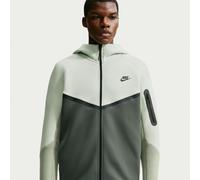 (S, Camo Green/Jade Green) Nike Mens Tech Chevron Full Zip Hoodie