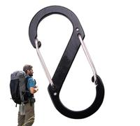 S Carabiner | S Carabiner Clip Heavy Duty,Aluminum Alloy Organization for Camping, Backpacking, Hiking, Outdoor