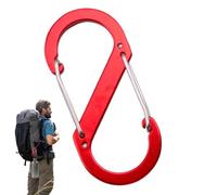 S Carabiner | S Carabiner Clip Heavy Duty,Aluminum Alloy Organization for Camping, Backpacking, Hiking, Outdoor