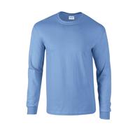 (S, Carolina Blue) Gildan Unisex Adult Ultra Plain Cotton Long-Sleeved T-Shirt