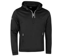(S, Caviar) Callaway Golf Mens 2021 Aquapel SwingTech Thermal 1/2 Zip Golf Hoody