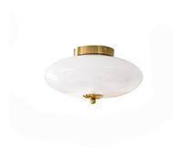S-Cevada Modern Recessed Ceiling Light with White Glass, Metal Base, 12W Adjustable Tri-Color LED, Ideal for Living Room, Bedroom, Kitchen, Hallway (Gold)
