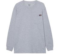(S, Charcoal) Dickies Mens Luray Pocket Long-Sleeved T-Shirt