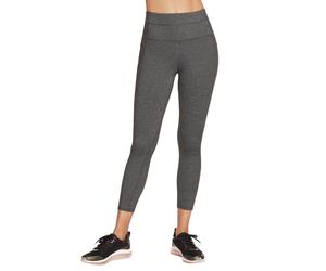 (S, Charcoal Grey) Skechers Womens GOFLEX High Waisted Moisture Wicking 7/8 Leggings