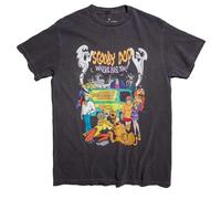 (S, Charcoal) Scooby Doo Unisex Adult Where Are You Vintage Wash T-Shirt