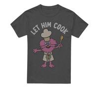 (S, Charcoal) Sesame Street Unisex Adult Let Him Cook T-Shirt
