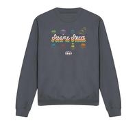 (S, Charcoal) Sesame Street Unisex Adult Made In 1969 Sweatshirt