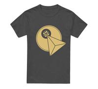 (S, charcoal) Star Trek Unisex Adult Vulcan Logo T-shirt