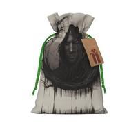 S Christmas Bags â€“ Horrible branches Print Holiday Drawstring Gift Pouches for Xmas, Birthday, Wedding & Party Favors