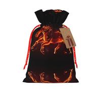 S Christmas Bags â€“ horse Print Holiday Drawstring Gift Pouches for Xmas, Birthday, Wedding, Party Favors