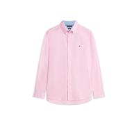 (S, Classic Pink) Tommy Hilfiger Mens Embroidered Logo Linen Shirt