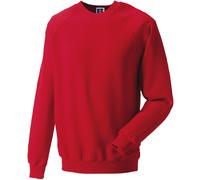 (S, Classic Red) Russell Mens Spotshield Raglan Sweatshirt