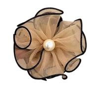 s Claw Clip, S Hair Claw - Pearl Mesh Hair Claw | Fairy Ponytail Hair Elastic, Non-Slip Hair Clip, Hair Clips for Women