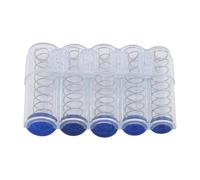 AWHAO s Collections Storage Dispenser Tube Euro Organizer Change Holder Hobbyists Sorting Mechanism s Box Capsules, clear