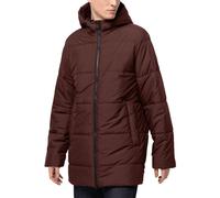(S, Cordovan Red) Jack Wolfskin Mens North York Windproof Insulated Water Repellent Jacket Coat