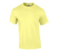 (S, Cornsilk) Gildan Mens Ultra Cotton T-Shirt