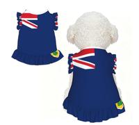 S Cute Pet Breathable lace Flag of the Turks and Caicos Islands Print T-shirt