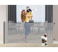 S&D, Retractable Baby Gate 250cm Wide, Stair Safety Gate Roll, Pets, dog, Cat Extendable Barrier Gates Extra Wide Gates Foldable Durable and Strong