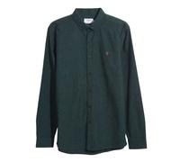 (S, Dark Green) Farah Mens Steen Organic Cotton Slim Shirt