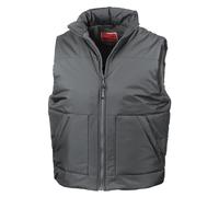 (S, Dark Grey) Result Unisex Adult Fleece Lined Body Warmer