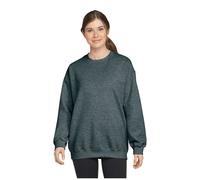 (S, Dark Heather) Gildan Unisex Adult Softstyle Heather Midweight Fleece Top