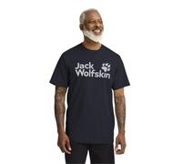 (S, Dark Navy) Jack Wolfskin Mens Brand Short Sleeve T-Shirt