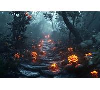 s Dark Path - of Jigsaw | Adult Colorful Floral Rose Artwork | Challenging and Fun Activity | A Great Gift for Flower Lovers and Home Decor Challenging Puzzle Experience_1000pcs