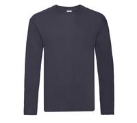 (S, Deep Navy) Fruit of the Loom Mens Iconic 150 Classic Long-Sleeved T-Shirt