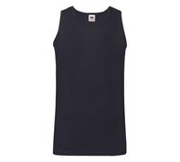 (S, Deep Navy) Fruit of the Loom Unisex Adult Valueweight Athletic Tank Top