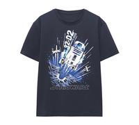 (S, Deep Navy) Star Wars Womens/Ladies Blast Off R2-D2 T-Shirt
