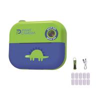 S Digital Camera with & Photo Print 16GB Expandable Storage Long Battery Life Shockproof Creative Learning Camera with Against Loss Strap
