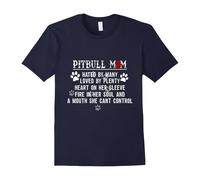 (S) Dog T-shirt Pitbull mom Gift for dog lovers-Father's Day
